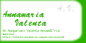 annamaria valenta business card